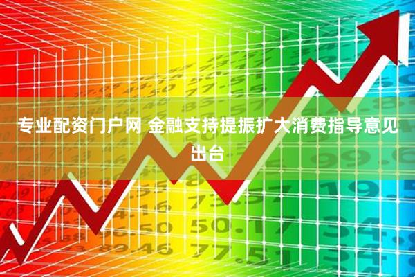 专业配资门户网 金融支持提振扩大消费指导意见出台